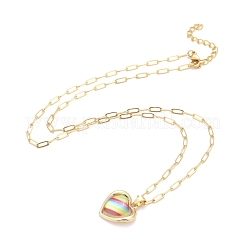 Rainbow Color Pride Necklace&nbsp;NJEW-H160-01G