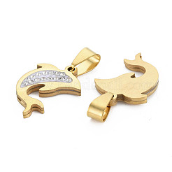 201 Stainless Steel Pendants&nbsp;STAS-N095-037G
