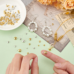 160Pcs 10 Style Brass Beads&nbsp;KK-BC0013-01