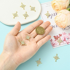 10Pcs Zinc Alloy Crystal Rhinestone Connector Charms&nbsp;ALRI-YW0001-43
