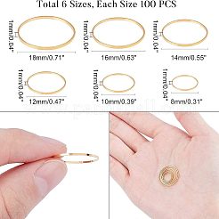 Brass Linking Rings&nbsp;KK-FH0001-39