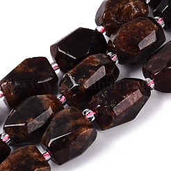 Natural Orange Garnet Beads Strands&nbsp;G-N362-07A-02