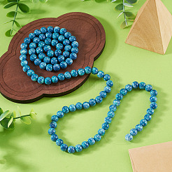 1 Strand Baking Paint Glass Beads Strands&nbsp;DGLA-TADJ0001-01A