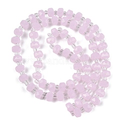 Imitation Jade Glass Beads Strands&nbsp;GLAA-P076-01B-01