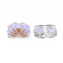 Electroplate Transparent Glass Beads&nbsp;X-GLAA-T022-10-B01