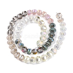 Rondelle Transparent Glass Beads Strands&nbsp;GLAA-T023-33B