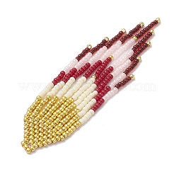 Seed Beads Beaded Charms&nbsp;PALLOY-MZ00221