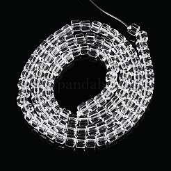 Transparent Glass Beads Strands&nbsp;GLAA-N065-4x4mm-A01