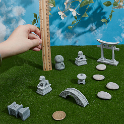 11Pcs 7 Styles Resin & PVC Statues&nbsp;DJEW-NB0001-54
