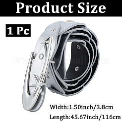 1Pc Imitation Leather Chain Belts&nbsp;AJEW-CL0001-91B