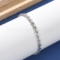 304 Stainless Steel Triangle Link Chain Bracelets for Women&nbsp;BJEW-F488-23P