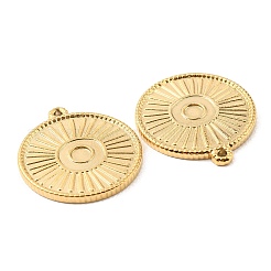 PVD Vacuum Plating 304 Stainless Steel Pendant Cabochon Settings&nbsp;STAS-F287-48G