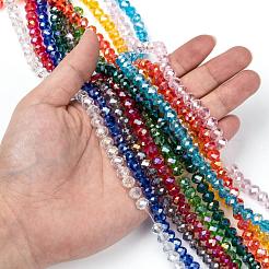 Electroplate Glass Beads Strands&nbsp;EGLA-X0007-01B-8mm