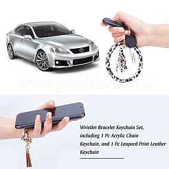 Wristlet Bracelet Keychain Set&nbsp;HJEW-CA0001-18