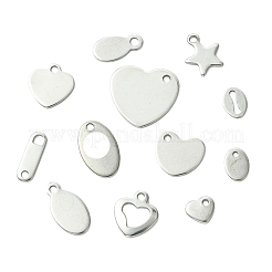 160Pcs 16 Styles 304 Stainless Steel Chain Tabs&nbsp;FIND-CJ0004-88