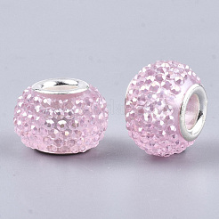 Resin Rhinestone European Beads&nbsp;RPDL-T002-04H