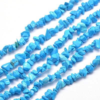 Synthetic Turquoise Chip Bead Strands&nbsp;X-G-M205-54-1