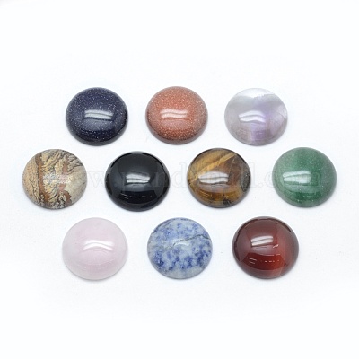 Natural & Synthetic Mixed Stone Cabochons&nbsp;G-E492-A-1