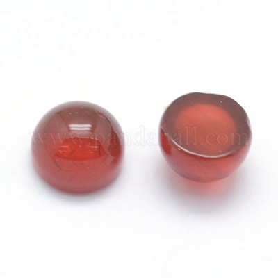 Natural Carnelian Cabochons&nbsp;G-P393-R03-8MM-1