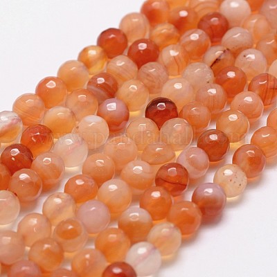 Natural Red Agate Beads Strands&nbsp;X-G-D840-34-4mm-1