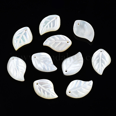Natural White Shell Pendants&nbsp;SSHEL-S258-100C-1