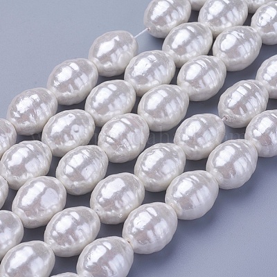 Shell Pearl Beads Strands&nbsp;BSHE-P030-03D-1