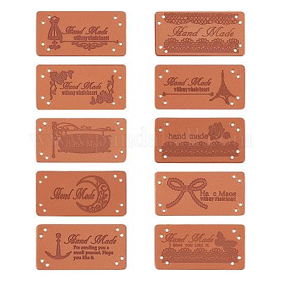PU Leather Labels&nbsp;DIY-FG0001-32-1