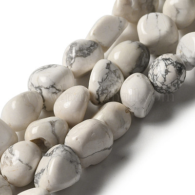 Natural Howlite Beads Strands&nbsp;G-B078-D15-01-1