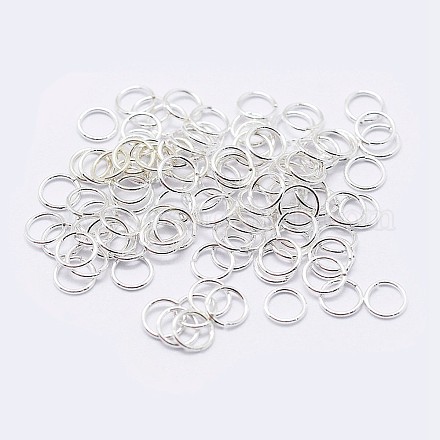 925 Sterling Silver Saw Cut Open Jump Rings STER-F036-02S-0.7x3mm-1