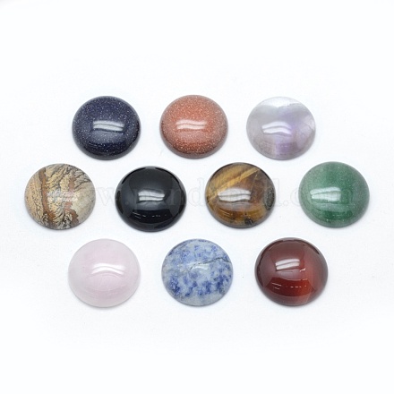 Natural & Synthetic Mixed Stone Cabochons&nbsp;G-E492-A-1