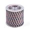11M Polyester Braided Cord with Cotton Core & Metallic Thread, Pink, 2.5mm, about 10.0465 Yards(11m)/Roll
