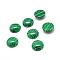 Synthetic Malachite Gemstone Cabochons, Half Round, 16x6mm