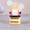 Resin Mini Model, Micro Landscape Dollhouse Accessories, Pretending Prop Decorations, Furniture & Appliances, Lemon Chiffon, 34x22mm