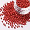 8/0 Glass Seed Beads, Opaque Colours Seed, Round, Red, Size: about 3mm in diameter, hole:1mm, about 2222pcs/100g