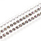 Iron Rhinestone Cup Chains, with Spool, Silver, Thistle, 2~2.5x2~2.5x2~2.5mm, about 30.00 Feet(9.14m)/Roll
