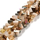 Gradient Color Electroplate Glass Bead Strands&nbsp;X1-GLAA-E042-02-HR01-1