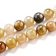 Natural Golden Silk Jade Beads Strands&nbsp;G-O199-04D-1