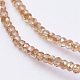 Electroplate Glass Beads Strands&nbsp;GLAA-F078-FR06-3