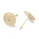 Brass Studs Earrings Finding&nbsp;KK-K383-05B-G-2
