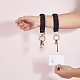 Alloy Polyester Keychains Clasps Making&nbsp;KEYC-WH0021-105-3