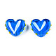 Transparent Handmade Bumpy Lampwork Beads Strands&nbsp;LAMP-T017-20-A01-3