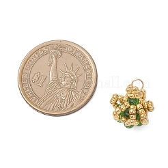 Glass Seed Beaded Crown Pendants&nbsp;PALLOY-MZ01042