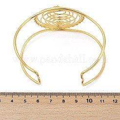 304 Stainless Steel Rhinestone Cuff Bangles for Women&nbsp;BJEW-M082-03G