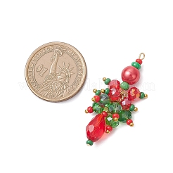 Glass Beaded Christmas Tree Pendants&nbsp;PALLOY-MZ01024
