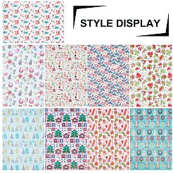 Christmas Theme Imitation Leather Fabric&nbsp;DIY-FG0001-03