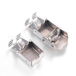 Tarnish Resistant 201 Stainless Steel Watch Band Clasps&nbsp;STAS-D159-06