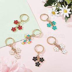 2 Sets Alloy Enamel Keychain&nbsp;KEYC-OC0001-28