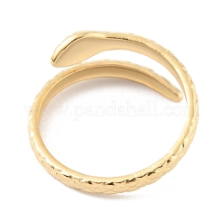 304 Stainless Steel Snake Open Cuff Rings&nbsp;RJEW-D002-21G