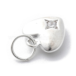 925 Sterling Silver Cubic Zirconia Pendants&nbsp;STER-Q001-03S-02
