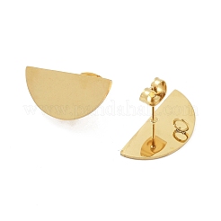304 Stainless Steel Stud Earring Finding&nbsp;STAS-Z091-01G-01